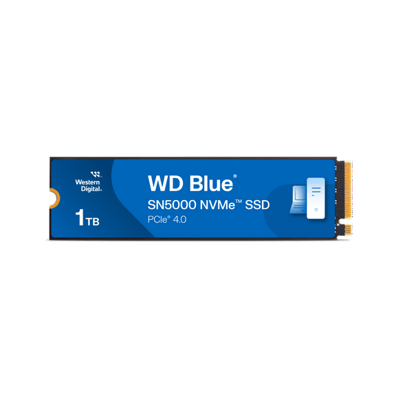 Western Digital 1TB WD Blue SN5000 NVMe SSD, Internal Solid State Drive - WDS100T4B0E-00CNZ0