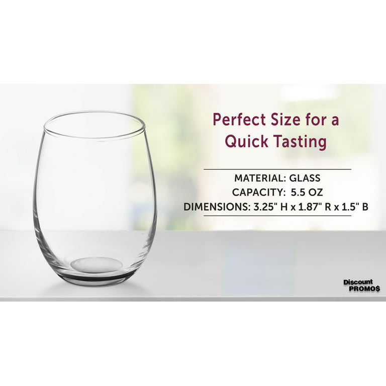Crystal Wine Glasses 17.5 oz. Set of 12, Bulk Pack - Restaurant Glassware,  Perfect for Red Wine or White Wine - Purple