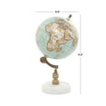 thumbnail image 3 of DecMode 7" Teal World Map Globe with Marble Base, 3 of 7
