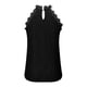 thumbnail image 5 of Moda Mujer Sólido Halter Sin mangas Encaje Hollow Out Tank Tops Camiseta Blusa Pompotops lopia991018, 5 of 8