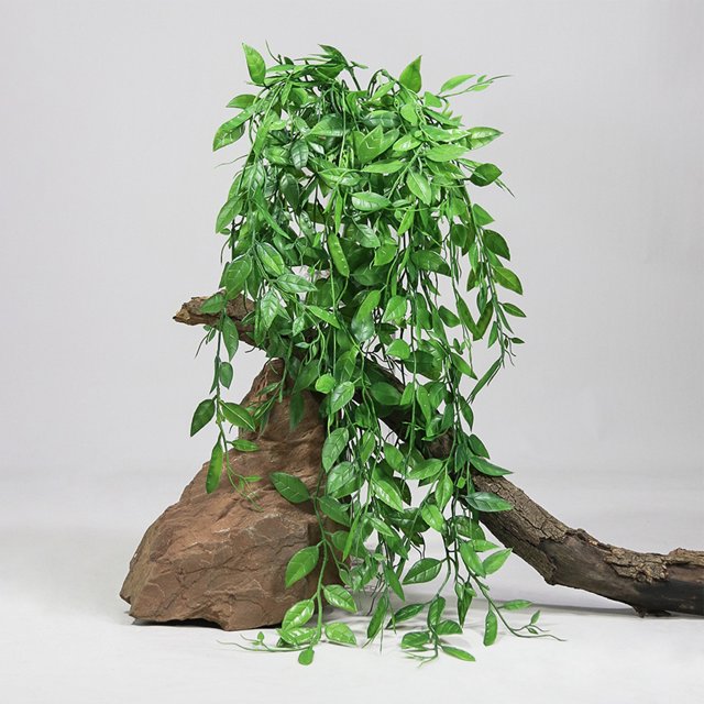Gwong Decoración hogareña 1pc Fácil de mantener Vides Artificiales Anti-Fall Plastic Hermosa Garland Simulación Vines Decoración del hogar Gwong 21080756