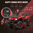 thumbnail image 7 of VIBESPARK 24V Ride on ATV for Kids Ages 3-6, 200W Four Wheeler Quad with 3.2 mph Max Speed, Colorful LED Lights, Music, 2 Storage Spaces, Ride On Toys for Boys Girls, Red, 7 of 7