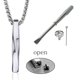 thumbnail image 1 of Twisted Bar Long Pendant Keepsake Necklace Keepsake Memorial Gifts for Women-2025, 1 of 5