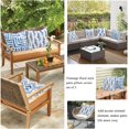 thumbnail image 5 of Outdoor Pillows for Patio Furniture Decorative Outdoor Pillow Covers 18x18 Waterproof Blue Watercolor Outdoor Throw Pillows Set of 4, Covers Only, 5 of 6