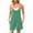 Green, variant on Bosfbaoi Jumpsuits For Women Ribbed Romper Spaghetti Strap V-Neck Pocketed Short Jumpsuit Casual Wear