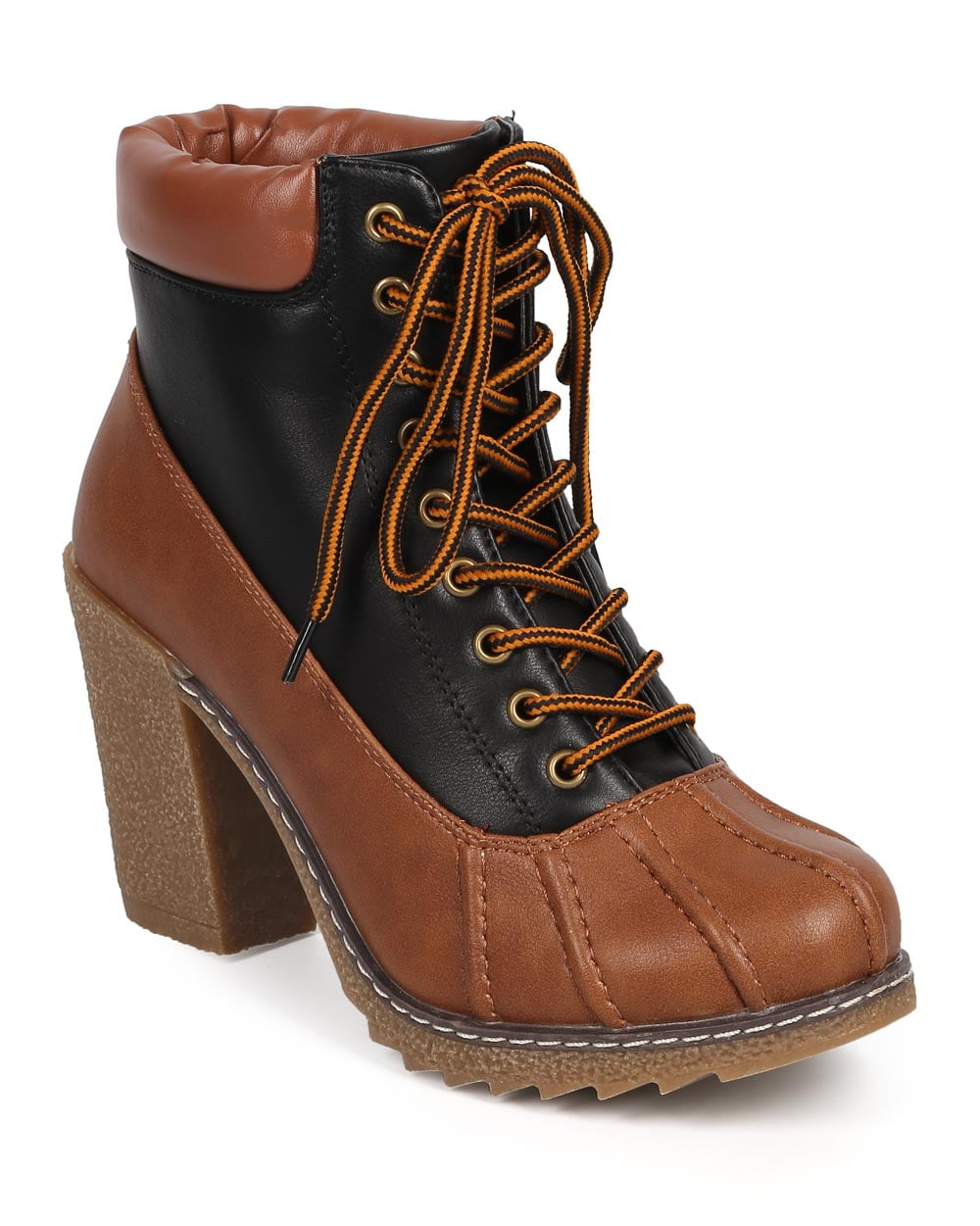 heeled duck boots