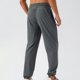 thumbnail image 4 of Pantalones largos para hombre, casuales, a la moda, con bolsillos, elásticos en los tobillos, color liso, cintura elástica, pantalones deportivos para hombre., 4 of 4