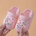 thumbnail image 4 of MDUKONU Toddler Boys Girls Garden Clogs Cartoon Slides Shoes On Slipper Water Sandals For Little Kids Light Pink2, 4 of 6