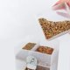 thumbnail image 2 of Comedero para pájaros transparente, estación de alimentación automática para pájaros, se puede colgar, 16 x 10 x 9,5 cm, gran capacidad, puede almacenar suficiente comida durante 15 días., 2 of 4