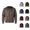 Coffee, variant on Casual Jackets for Men 2025 Fall Winter Jacquard Long Sleeve Zip Up Hooded Jacket with Pockets Outerwear Coat Hoodie