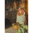 thumbnail image 2 of Giuseppe Giardiello 18x24 Black Ornate Framed Double Matted Museum Art Print Titled: In the Kitchen, 2 of 5