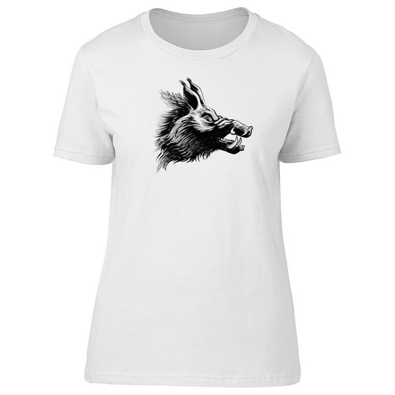 Sketch Of A Wild Boar Head T-Shirt Men -Image by Shutterstock, Male x-Large