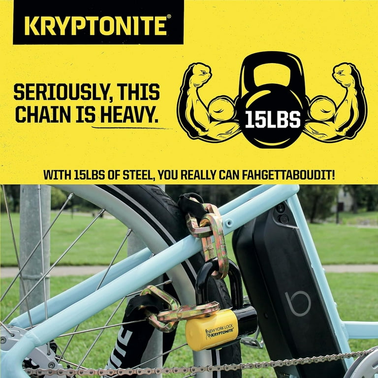 Kryptonite New York Fahgettaboudit 1415 Bike Chain & Disc Kryptonite New York Fahgettaboudit 1415 Bike Chain & Disc