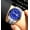 Blue Dial Silver Band Digital Men's Watch, variant on Men's watch with digital luminous display, dual calendar, alloy solid quartz watch, steel strap, waterproof, fashionable non-mechanical wristwatch for men