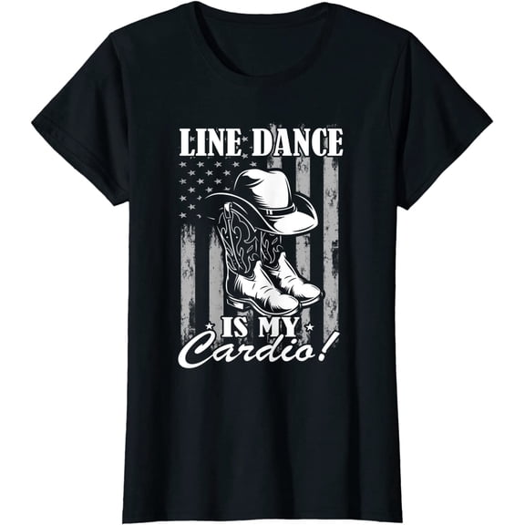 Line Dance is my Cardio Country Music Line Dancing T-Shirt