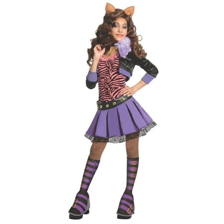 Halloween Monster High Deluxe Clawdeen Wolf Child Costume