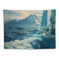 thumbnail image 5 of Orinice Boat Ocean Mountain Tapestry Wall Hanging Unique Style Graphic Tapestries Home Wall Decor Art for Living Room Bedroom Apartment Farmhouse Dorm 60x50inch, 5 of 6