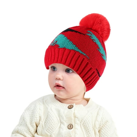 

Wool Knitted Cap Autumn And Winter Cartoon Dinosaur Jacquard Children s Wool Cap Boys Girls Baby Warm Single Ball Hat Kids Mittens Boys