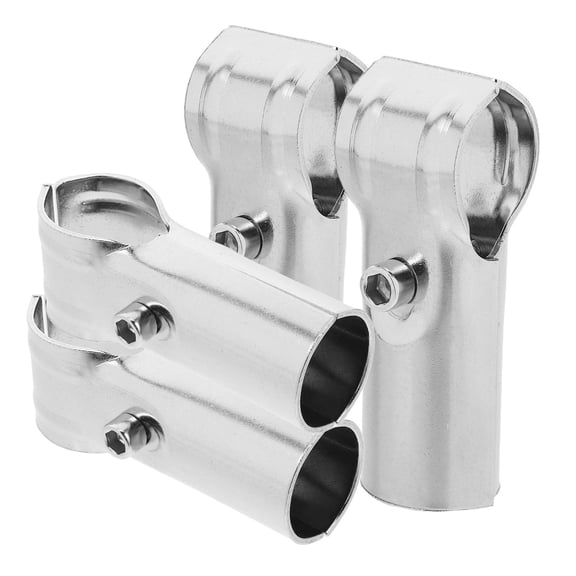 Masteelf Stainless Steel T Pipe Connector for Garden Easy Installation and Removal Silver 4pcs