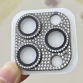 thumbnail image 1 of 2pcs Bling Metal Protector for iPhone 15 Pro Max/ 15 Ultra/15 Pro Camera Lens Protector, Glitter Diamond Lens Cover Glass Screen Protector Accessories, 1 of 3