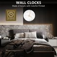 thumbnail image 5 of Quartz Analog Quiet Marble Wall Clock 3D Chic White Marble Print Modern Round Wall Wat y1902, 5 of 6