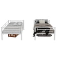 thumbnail image 4 of Noble House Simple Black Detachable Bunk Bed,Stable & Quiet Twin Size,White, 4 of 10