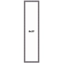 8x37 Frame Blue Kingsley Pewter Solid Wood Picture Frame Width 0.75 Inches |Interior Depth 0.5