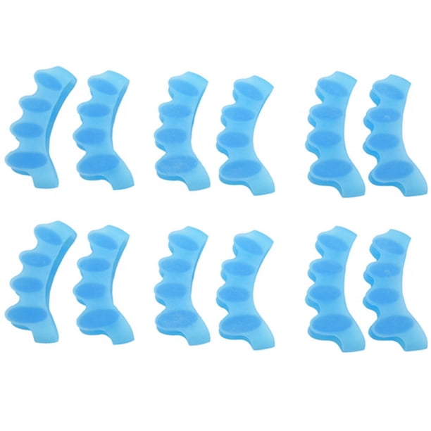 6 Pares Corrector, Separador del Dedo del Pie, Protectores de Socorro de Juanete Martillo de Gel de Material Enderezadora del Dedo del Pie, Los Dedos En Martillo Y