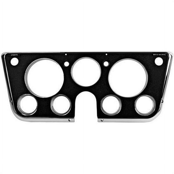 Dynacorn 1146C Gauge Panel Dash Bezel, 69-72 Chevy,Black w/Chrome