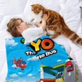 thumbnail image 2 of Tayo el Autobús Pequeño anti-pilling, suave, ligera, esponjosa y acogedora de lujo para hogar y cocina – Perfecta para niños y adultos,130X150cm, 2 of 6