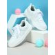 thumbnail image 2 of Women Two Tone Skate Shoes, Lace-up Front Sporty Sneakers, 2 of 3