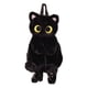 thumbnail image 4 of Mochila de peluche lindo animal gato moda mochila para adultos Negro Peluche, 4 of 10