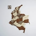 thumbnail image 4 of Multilayered Wooden 3D Colombia Map, Gift for Colombian Friend, Colombia Wooden Wall Decor, Map for Traveller (40x30 cm |15.7x11.8 inches), 4 of 14