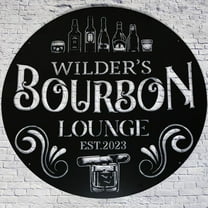 Handmadetneonsign BourBon Metal Wall Art Light, Whiskey Metal Sign Wall Decor, Bar Metal Decor
