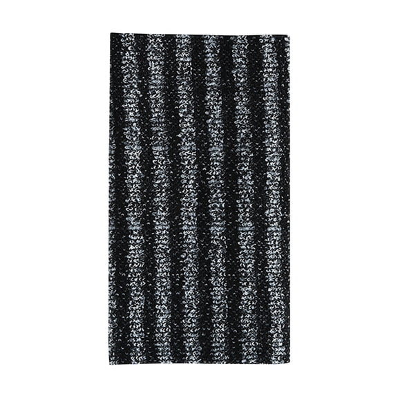 Premium Exfoliating Bath & Shower Towel, Long Black Striped Body & Back Scrubber, Deep Clean Dead Skin Remover, 10x39 Inches