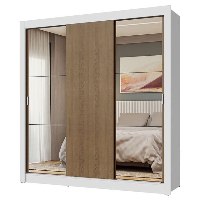 Ropero Clóset Madesa 3 Puertas 2 Espejos BM