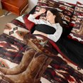 thumbnail image 4 of Castle Fairy Tribal Aztec Bedding Comforter Set,Western Boots Hat Queen Bedding Sets, 4 of 8