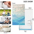 thumbnail image 3 of Dreamtimes Wood Blue Music Patterned Hand Towels 2 PCS, Cotton Bath Towel for Drying Face Hands Body Decorative Water Absorbent Lightweight Towels for Bathroom Ktichen Travel Gym,16"x28", 3 of 7