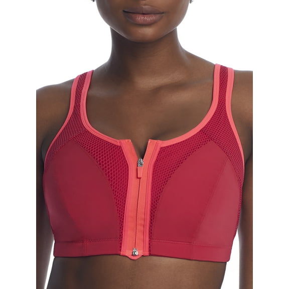 Pour Moi Womens Shannon Convertible Zip Wire-Free Sports Bra Style-97006