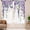 02 Purple Floral, variant on Farmhouse Valance Kitchen Curtains Rustic Teal Wooden Board Country Fork and Spoon Retro Vintage Wood Rod Pocket Funny Quotes Bedroom Living Room Treatment Fabric 1 Panel 52Wx18H Inch