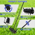 thumbnail image 3 of Lawn aerators, Gardening Lawn Aerator Tool, Upgraded Heavy Duty Aerator Lawn Soil Penetrator Spikes, Gardening Tool for Garden Grass Patio Yard, loose soil in farmland, 3 of 9