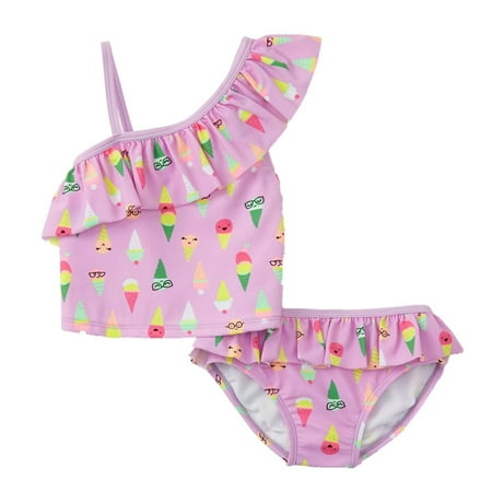 

Joe Boxer Infant Toddler Girl Ice Cream Cones Swimming Suit Swim Tankini 12m