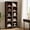 Brown, variant on EYYTHUNG 71" Tall Narrow Bookcase, Modern Display Storage Cabinet with Adjustable Shelves, Natural Oak