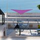 thumbnail image 2 of Yescom 3FT 97% UV Block Triangle Sun Shade Sail Decor Patio Pool Garden Yard Lawn Carport Cover Net Awning Fuchsia, 2 of 10
