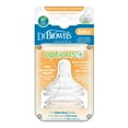 thumbnail image 3 of Dr. Brown's Natural Flow Options+ Wide-Neck Bottle Nipple 2 pack Level 3, 3 of 3