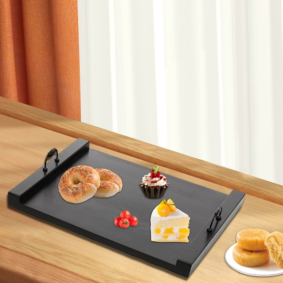 Noodle Board Stove Cover with Handles, Pine Wood Electric Stove Top Cover, Counter Space Top Covers for Gas Stoves, Ovens, and Kitchen Sinks, 22 * 30in (Black 2)