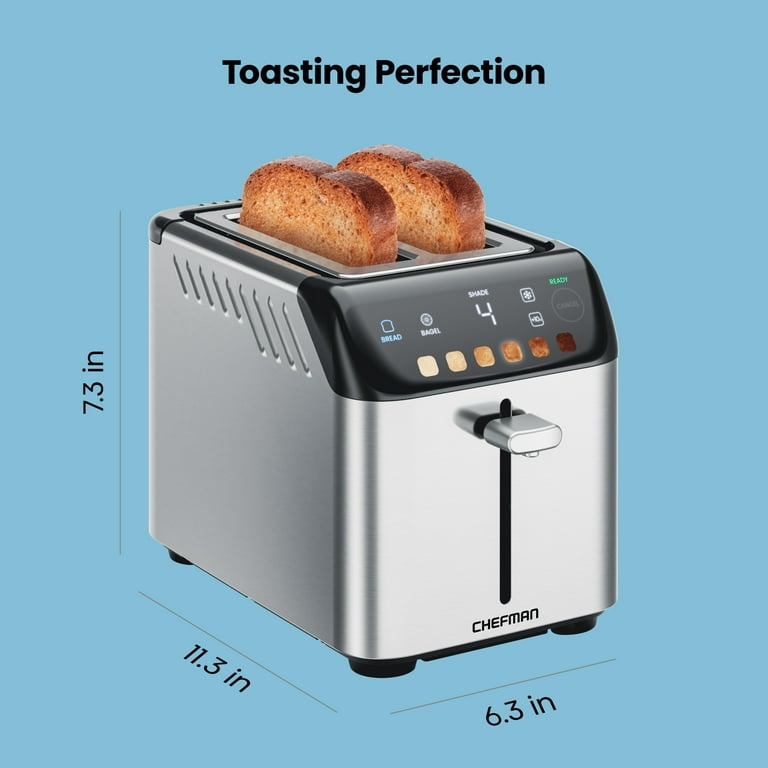 Chefman 2-Slice Stainless Steel Smart Toaster