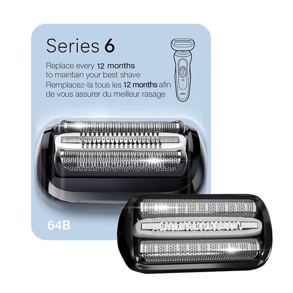 64B Series 6 Electric Shaver Replacement Heads , Compatible with Razors 6120s, 6140cs, 6172cc, and 6175cc,Black