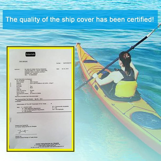 Kayak Cover Classic Accessories Waterproof and Dustproof Kayak Canoe  Accessories Covers 600D Oxford Cloth is Durable Boat Accessories 