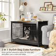 thumbnail image 5 of Dog Crate Furniture up to 70 lbs for Large dogs, Side End Table, Dog Kennel for Indoor, 5 of 12